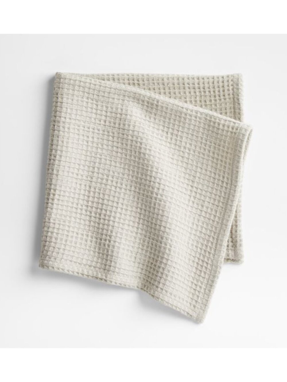 CRATE & BARREL Wren Waffle Weave Organic Cotton Napkin in Ivory Set Of 6